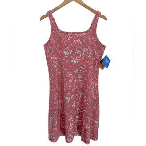 NWT Columbia PFG Freezer III Pink Floral Midi Dress